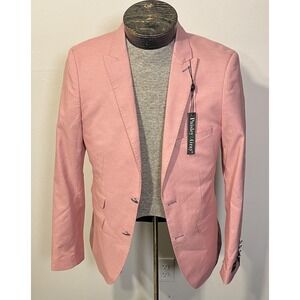 Paisley & Gray Jacket Mens‎ 36R Pink Slim Fit Sport Coat Dog Print Lining